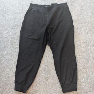 Old Navy Black Joggers Size XL Extra High Rise Go-Dry